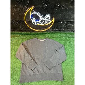 Vintage Nike Mens Crewneck Sweatshirt Gray Long‎ Sleeve Pullover Logo Size XL